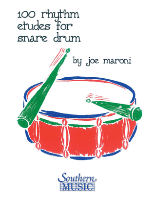 Book cover for 100 Rhythm Etudes for Snare Drum
