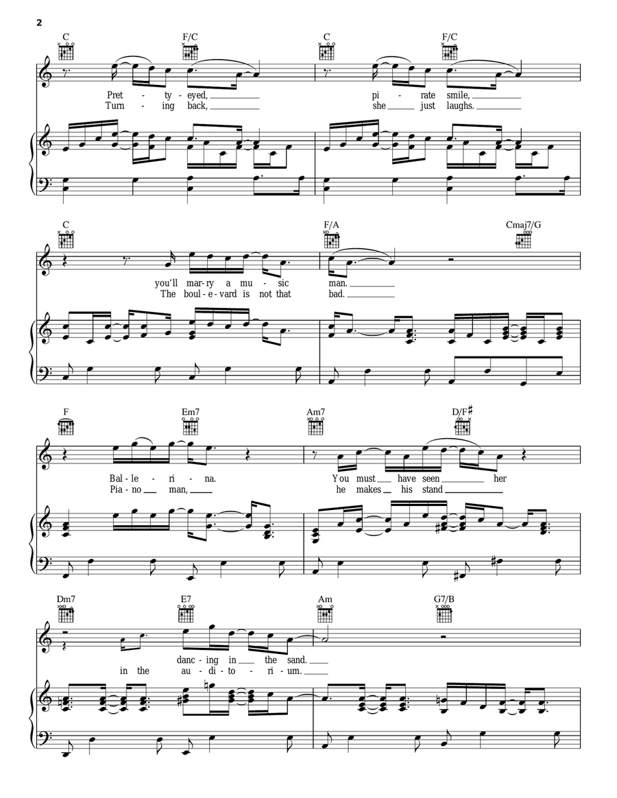 Tiny Dancer Acoustic Guitar scores gallery preview page 2