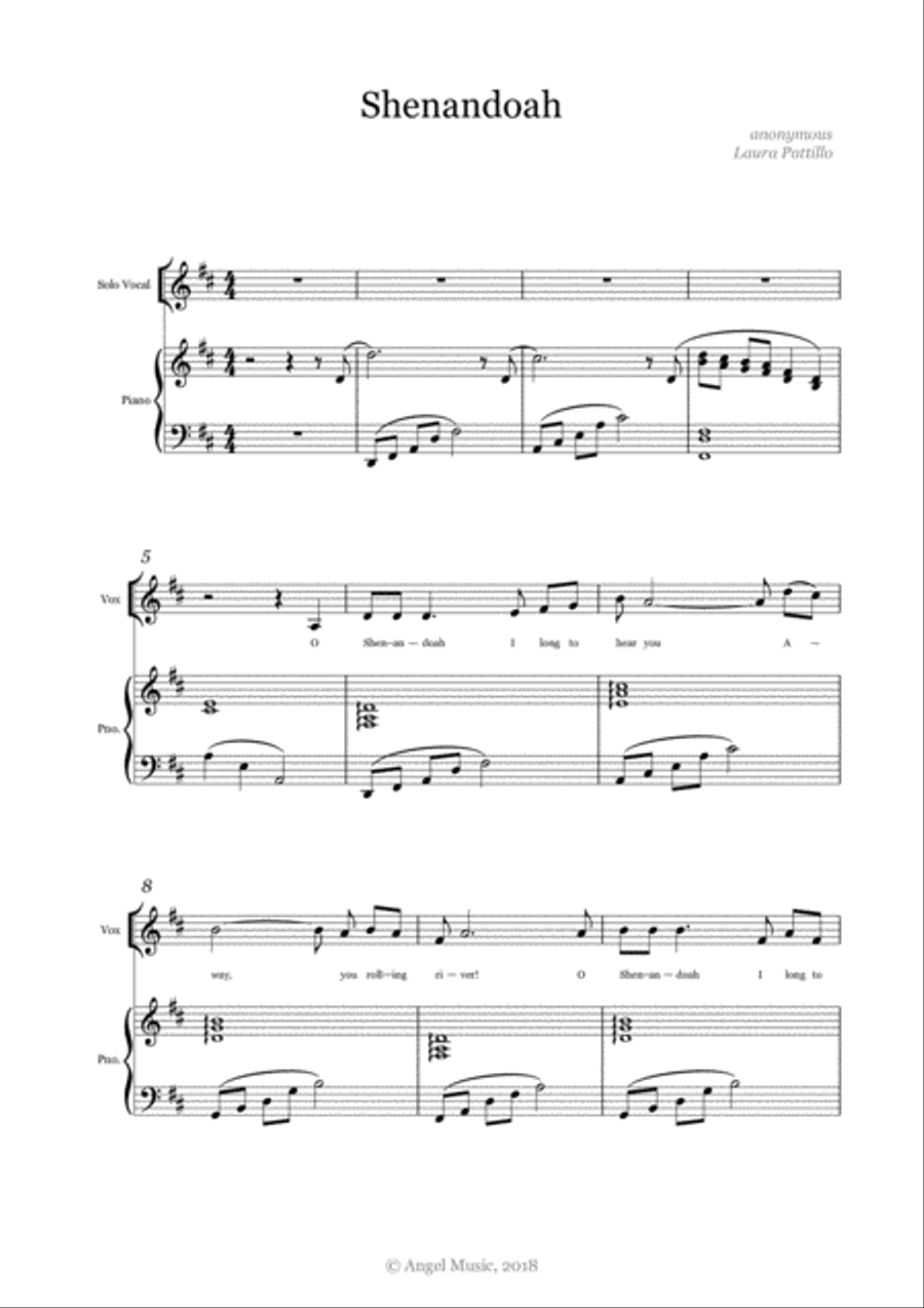 Shenandoah Voice scores gallery preview page 1