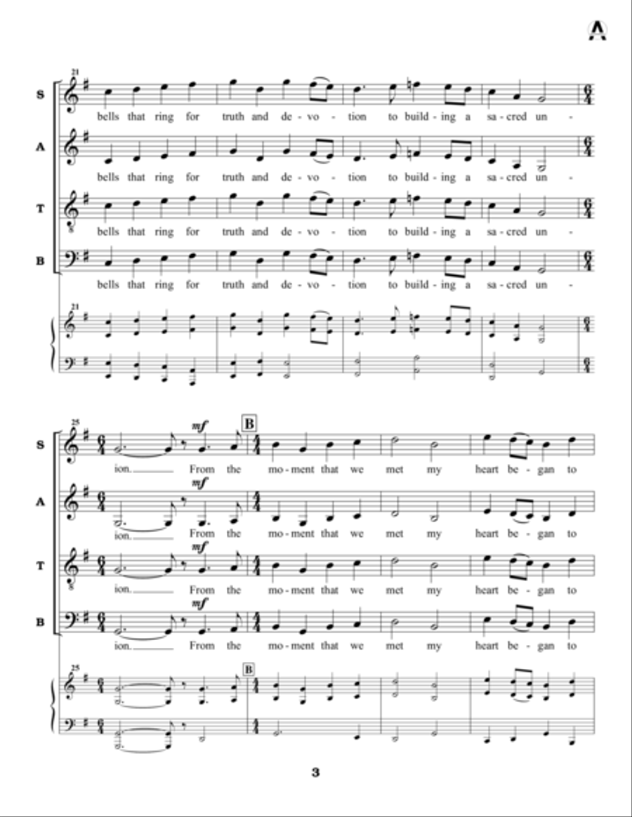 Bell-Tone’s Ring - choral score 4-Part scores gallery preview page 3