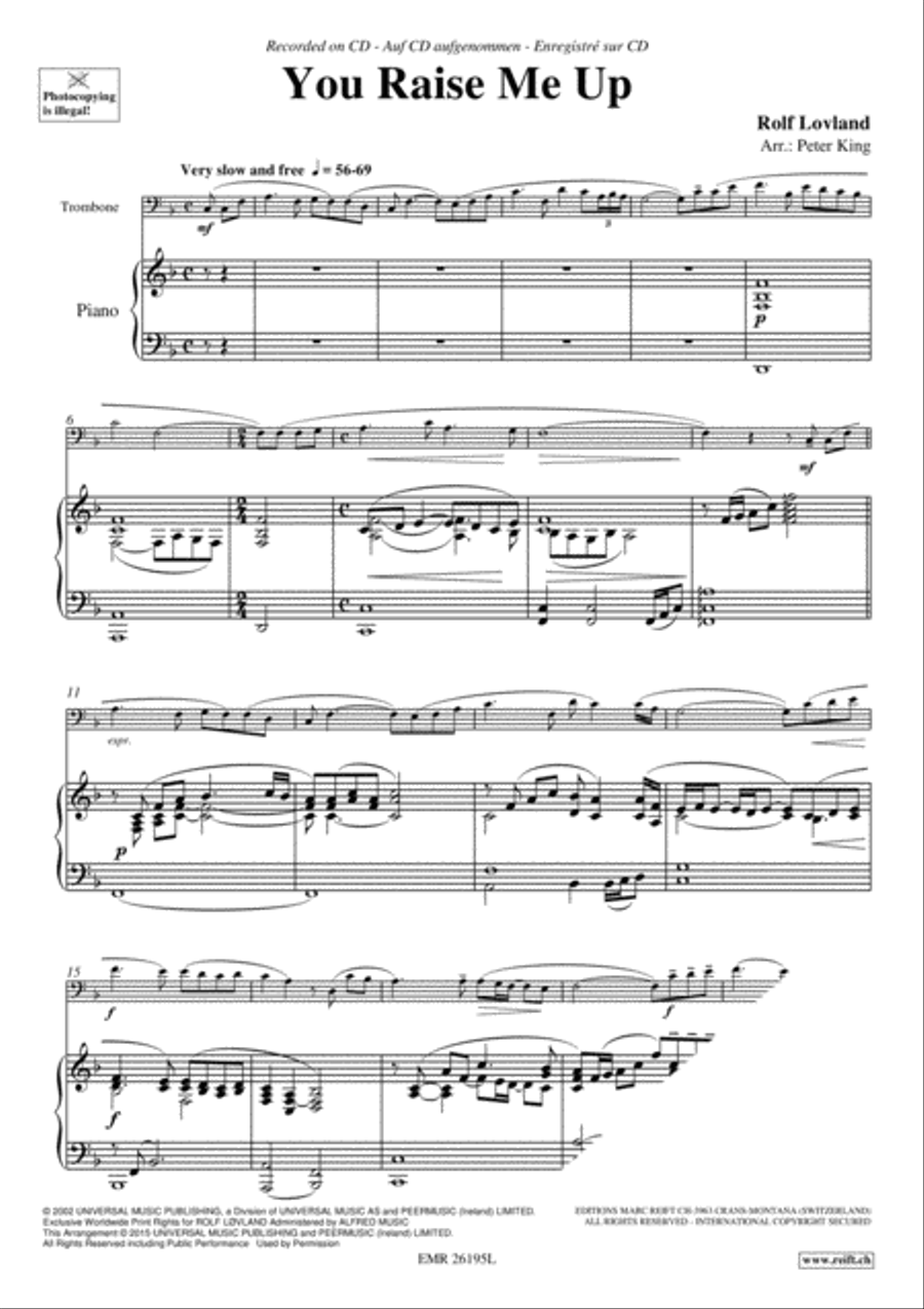 You Raise Me Up Piano Accompaniment scores gallery preview page 3