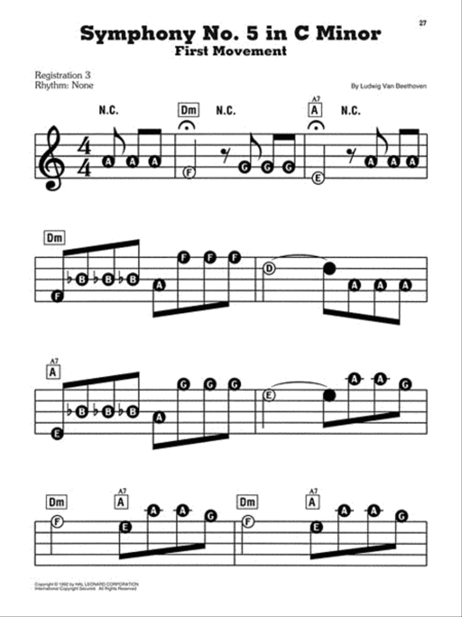 The Best of Beethoven Electronic Keyboard scores gallery preview page 4