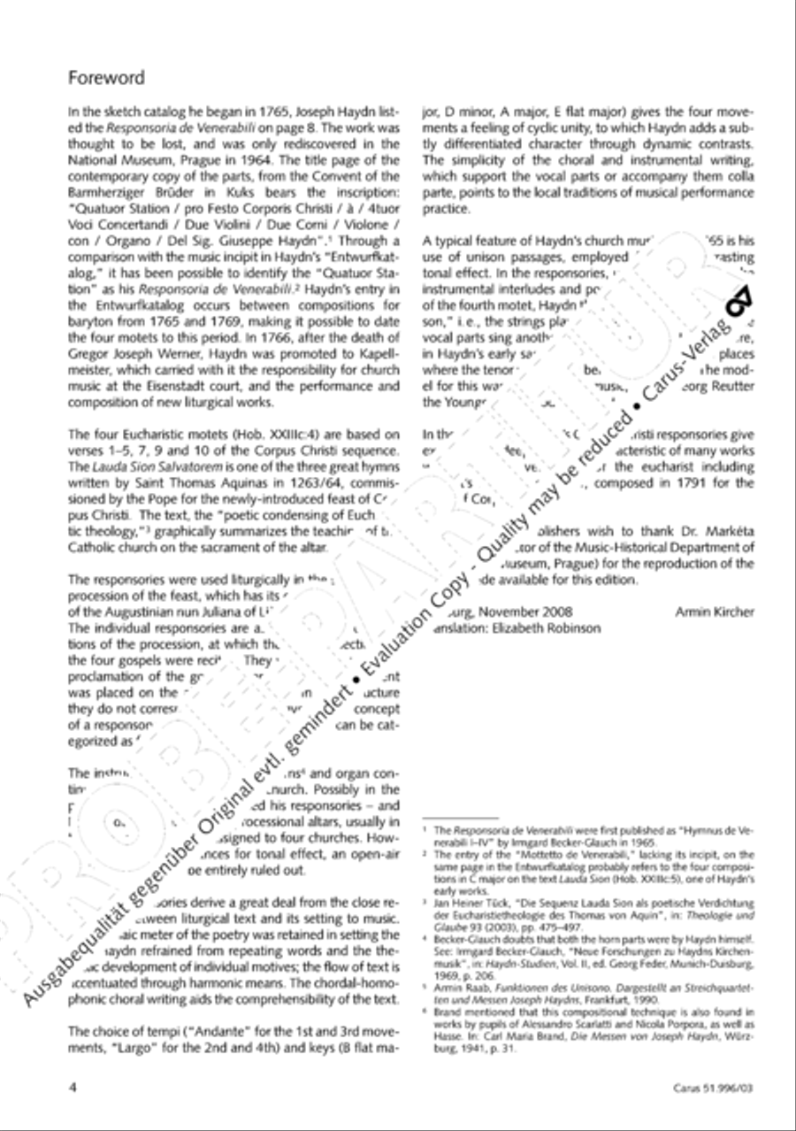 Responsoria de venerabili Sacramento 4-Part scores gallery preview page 5