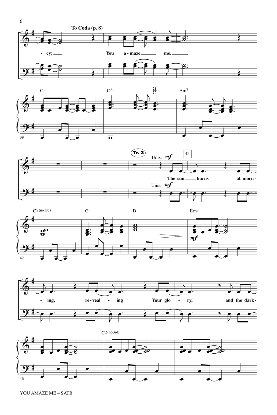 You Amaze Me You Amaze Me 4-Part scores gallery preview page 5
