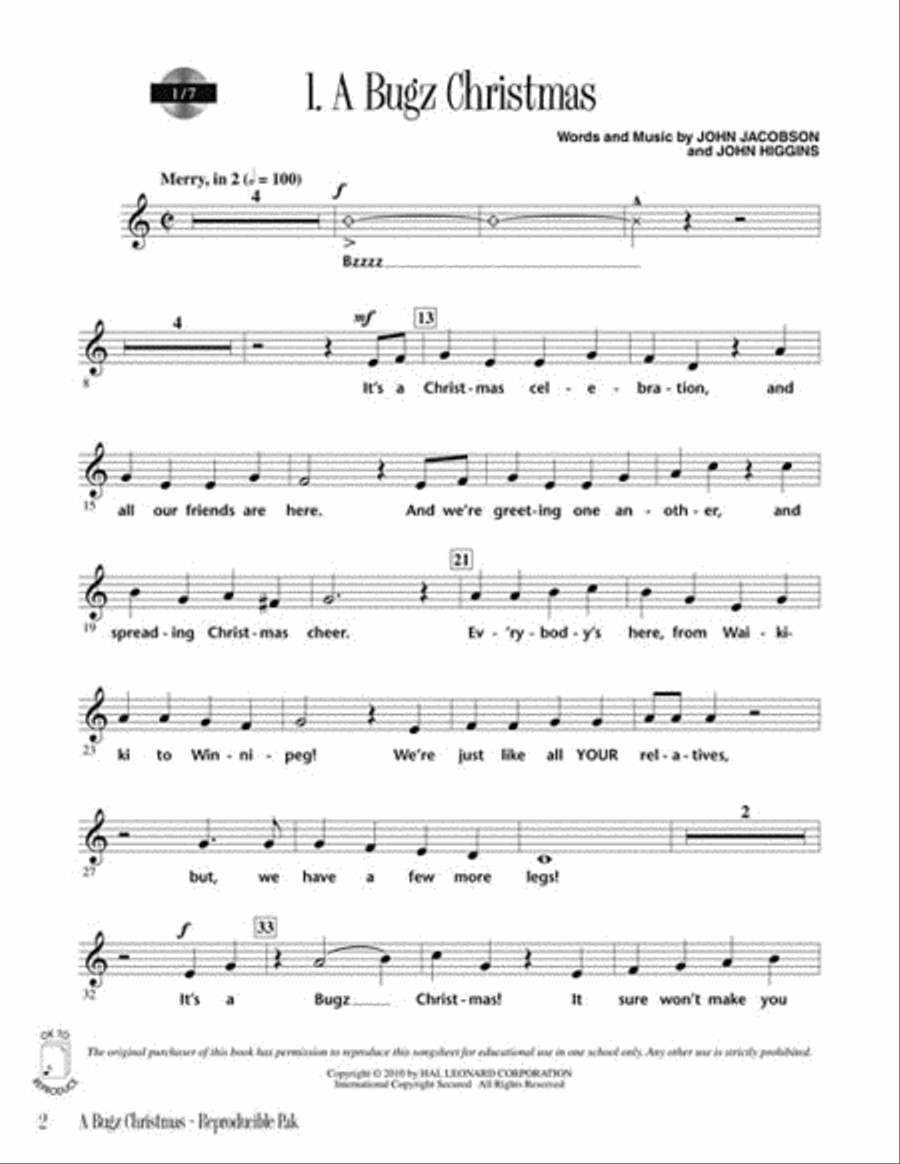 A Bugz Christmas Choir scores gallery preview page 2