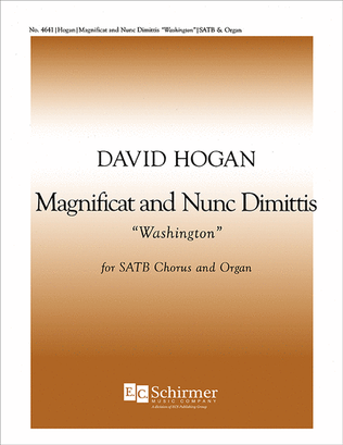Book cover for Magnificat & Nunc Dimittis ("Washington")