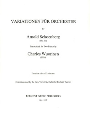 Book cover for Variations 2 Piano version, Op. 31