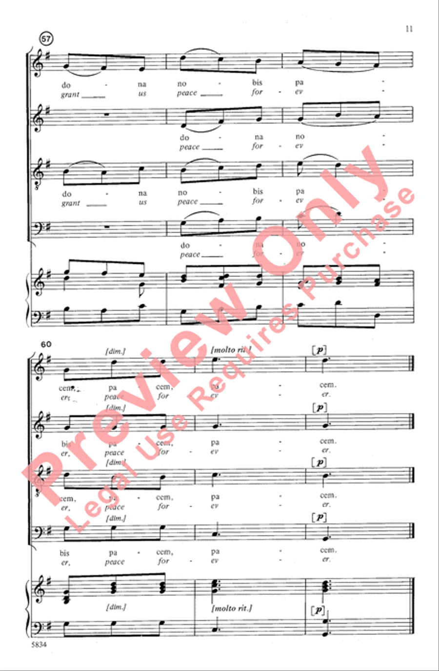 Agnus Dei 4-Part scores gallery preview page 11