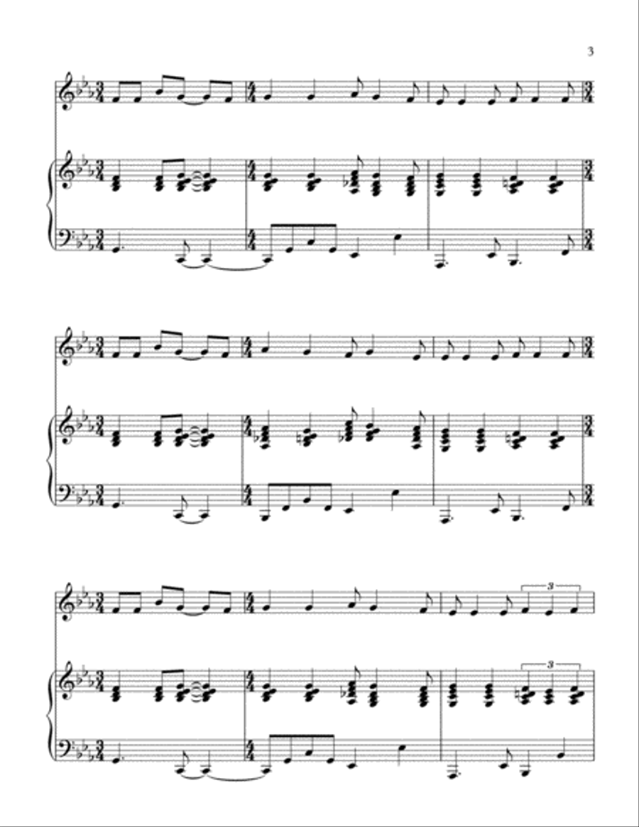 I Say A Little Prayer Woodwind Duet scores gallery preview page 4