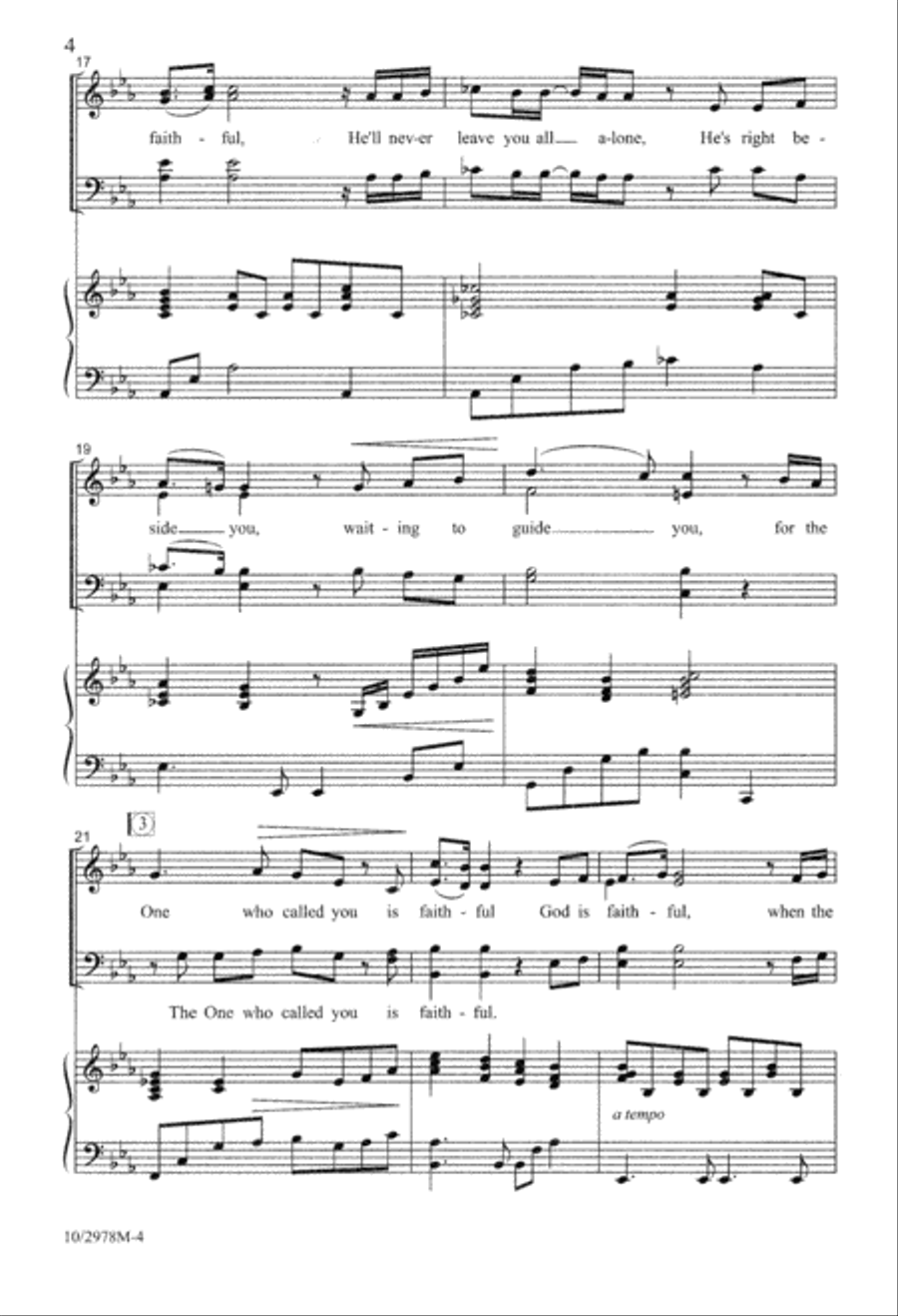 God Is Faithful God Is Faithful 4-Part scores gallery preview page 5