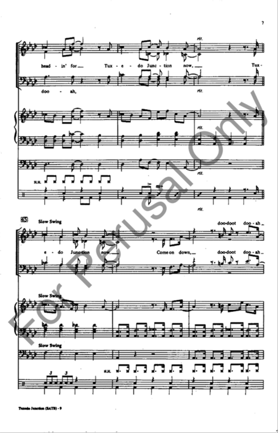 Tuxedo Junction Divisi scores gallery preview page 7