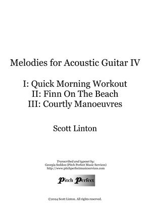 Book cover for Melodies for Acoustic Guitar IV - by Scott Linton