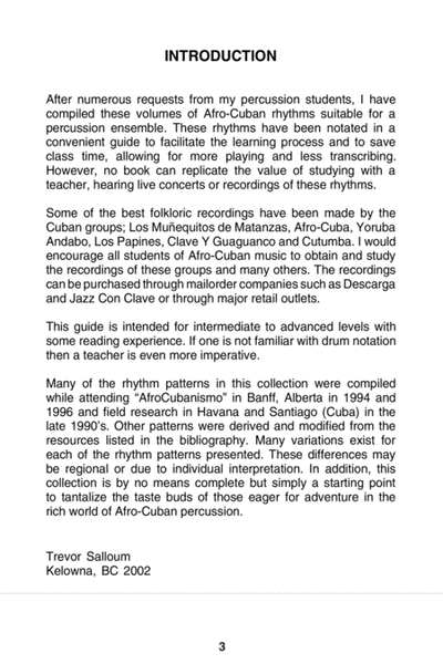 Afro-Cuban Rhythms
