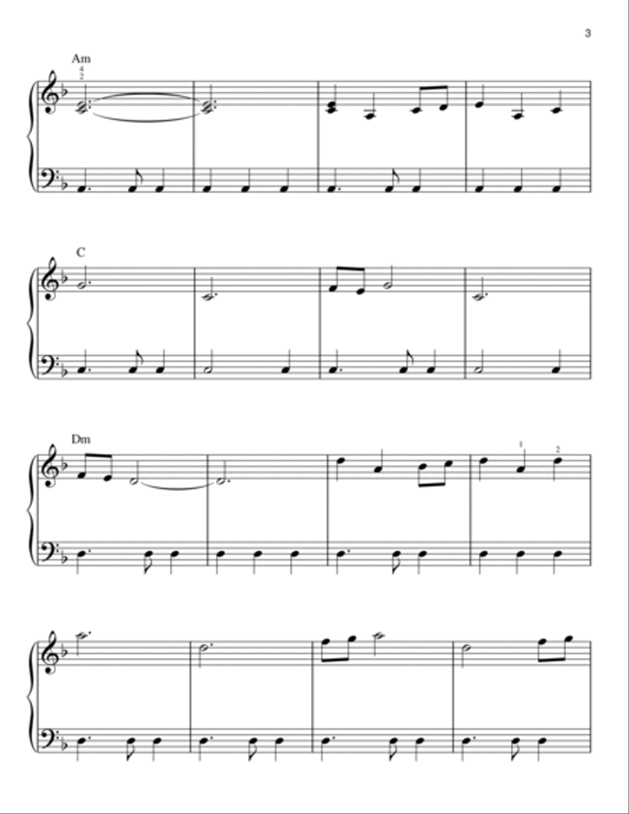 Game Of Thrones - Main Title Easy Piano scores gallery preview page 3