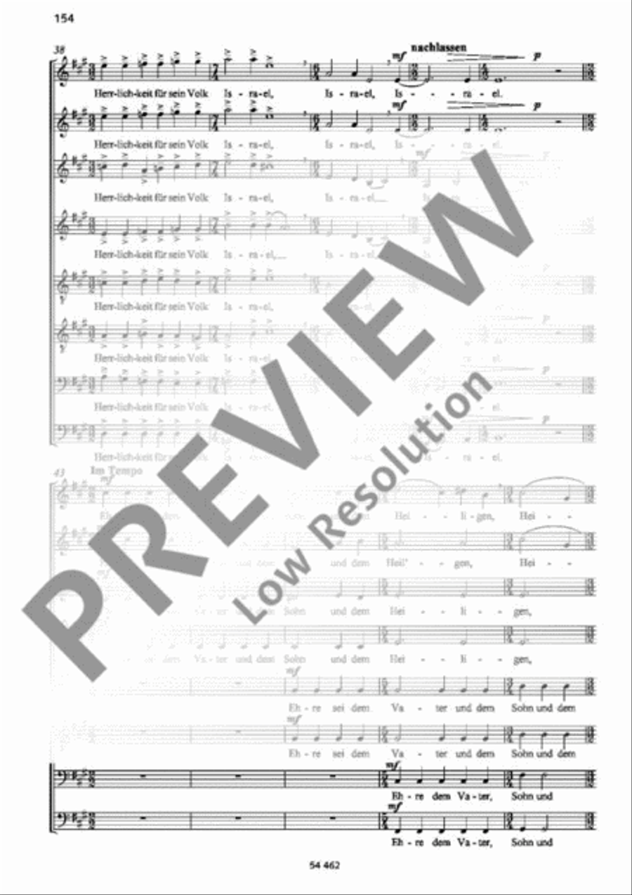 Lobgesang des Simeon Lobgesang des Simeon SSAATTBB scores gallery preview page 5