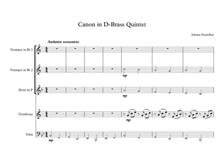 Canon in D-Brass Quintet