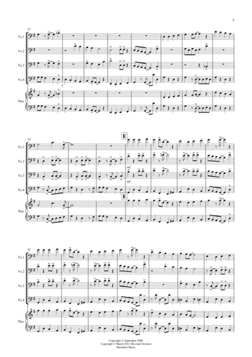 Good King Wenceslas (Jazzy Style!) for Cello Quartet image number null