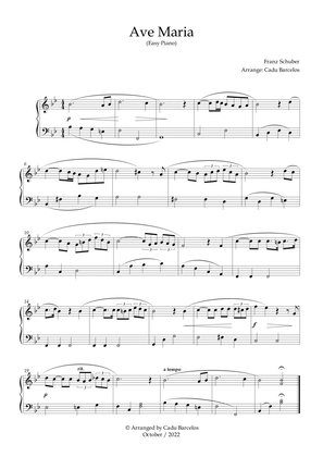 Ave Maria - Franz Schubert (Easy Piano)