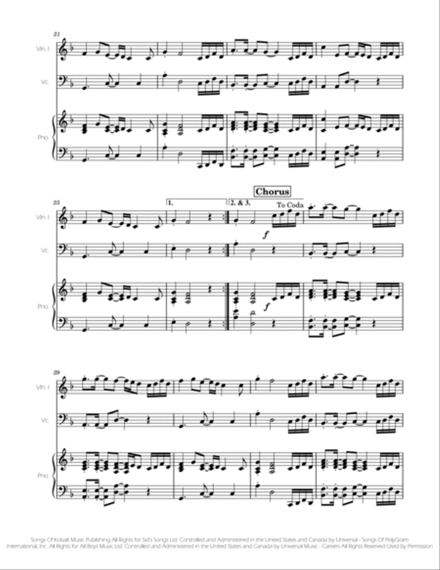 Never Gonna Give You Up Never Gonna Give You Up Piano Trio scores gallery preview page 3