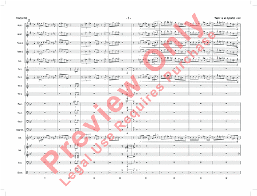 There Is No Greater Love Jazz Ensemble scores gallery preview page 5