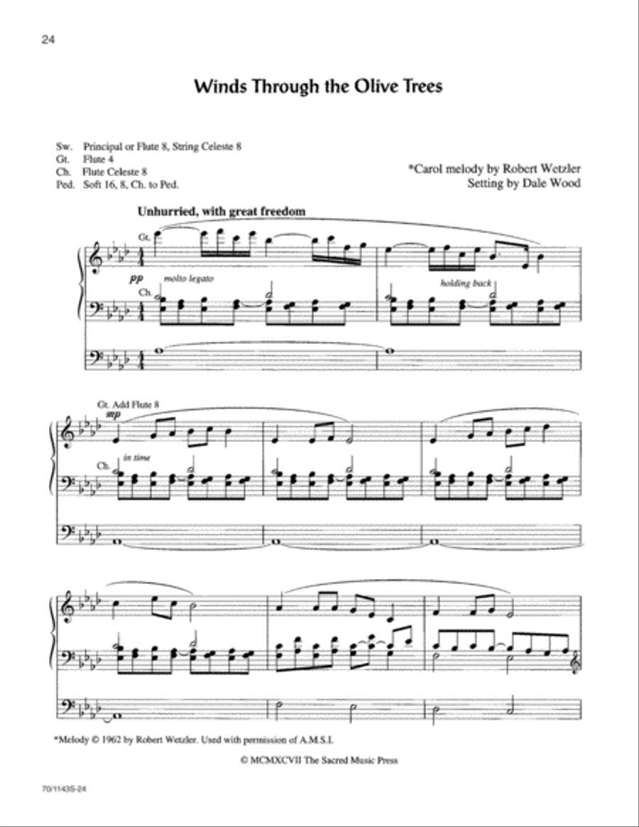 Christmas Pipings Organ Solo scores gallery preview page 12