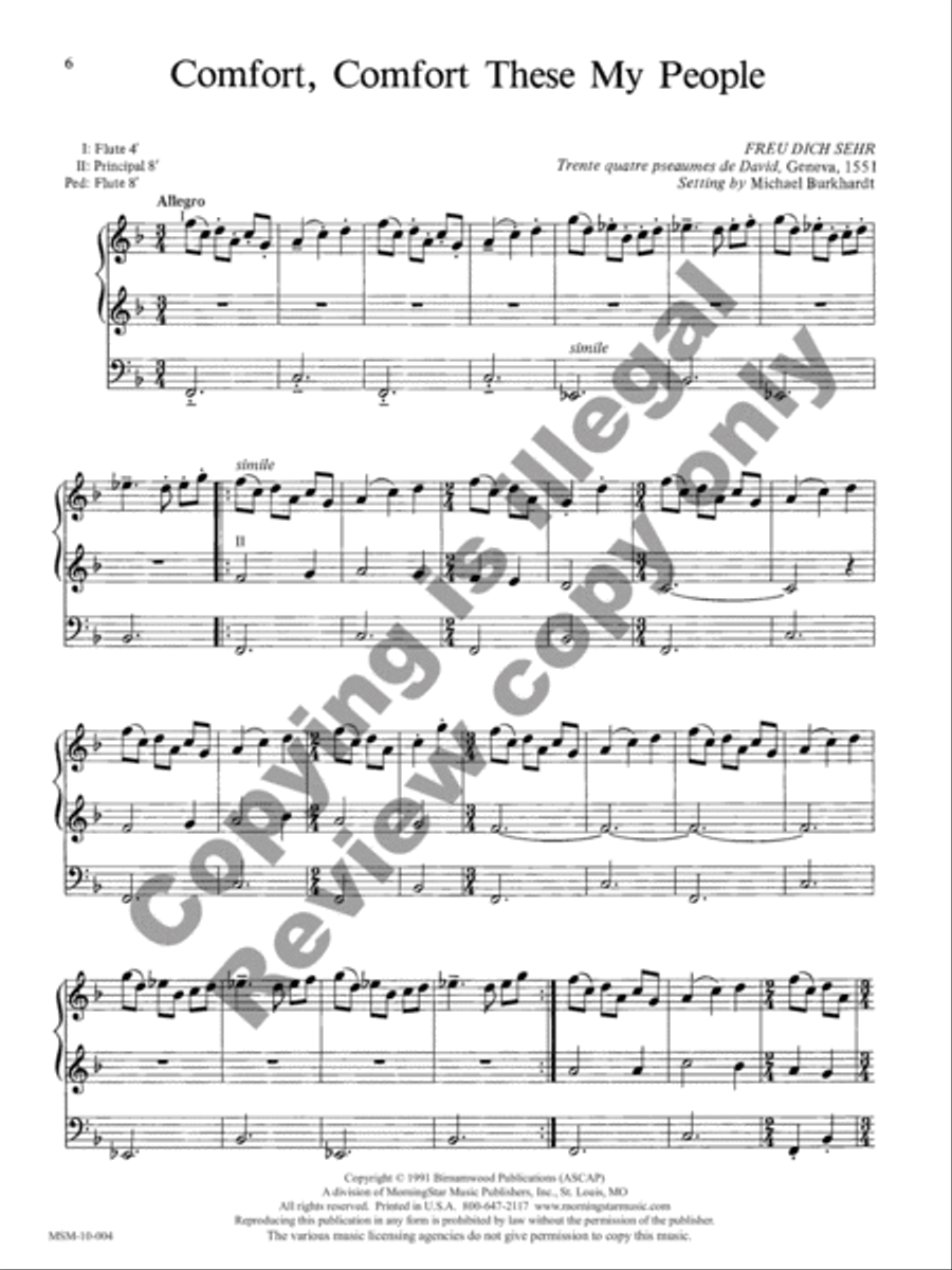 Five Advent Hymn Improvisations, Set 1 Organ scores gallery preview page 4