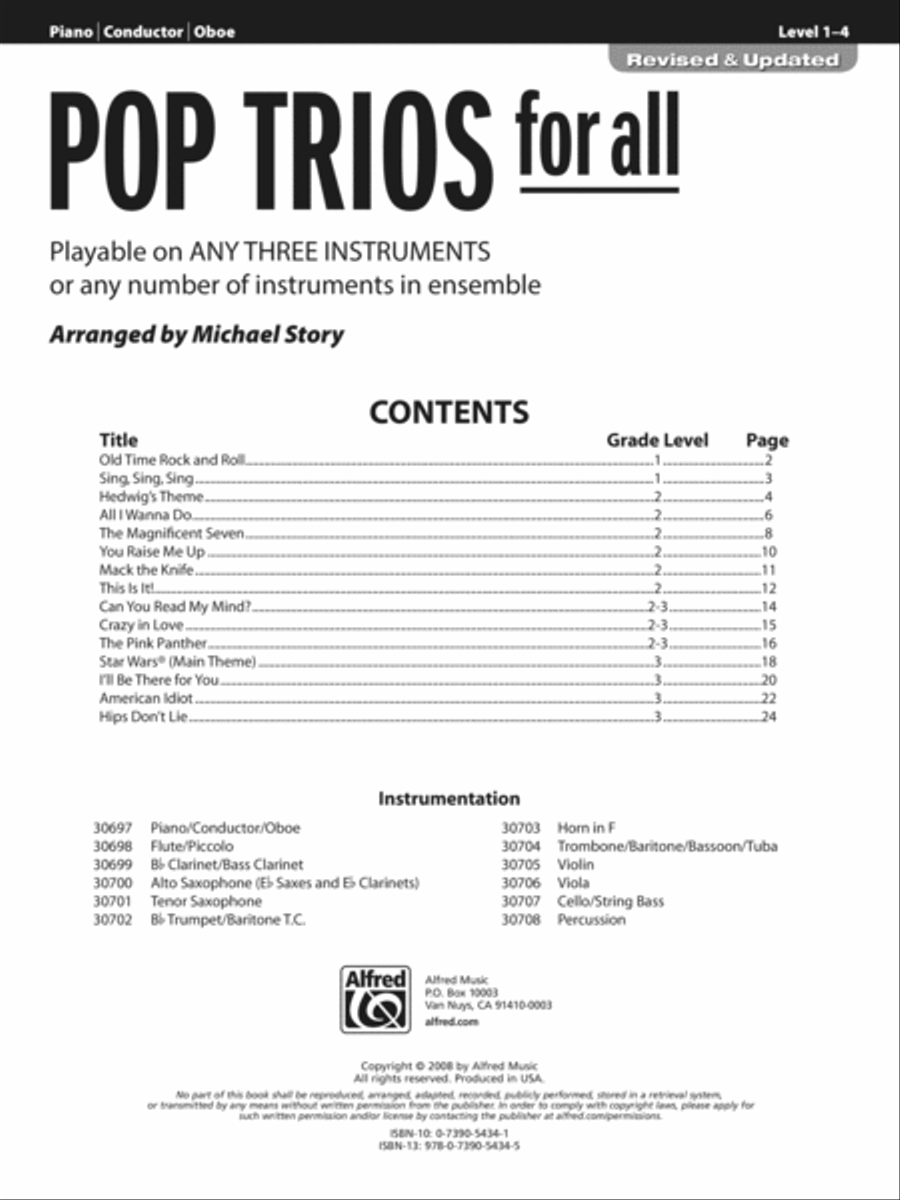 Pop Trios for All Small Ensemble scores gallery preview page 2