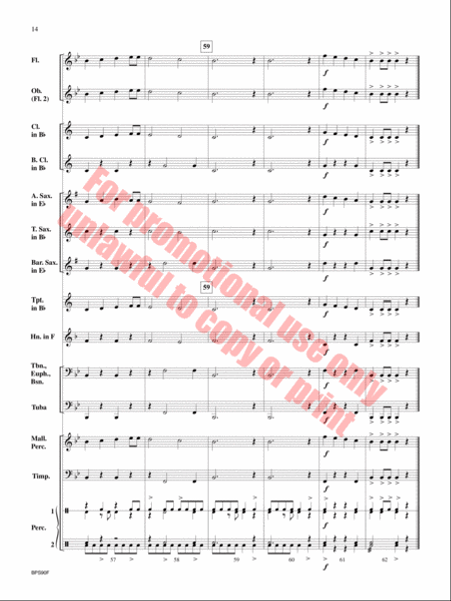 Rock Attack Concert Band scores gallery preview page 15