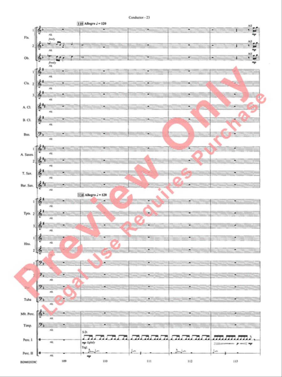 Prairiesong Concert Band scores gallery preview page 26