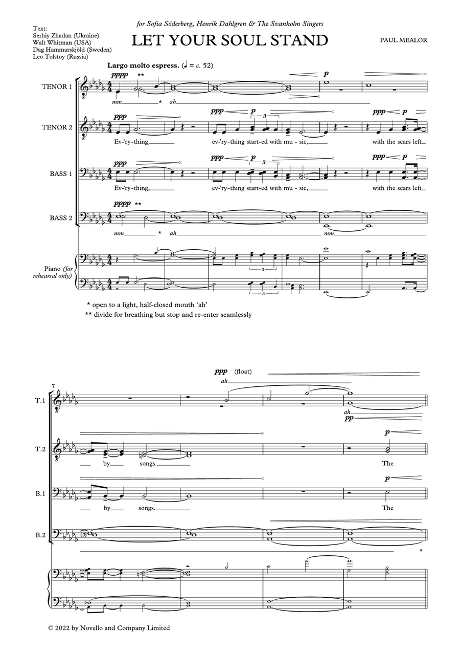 Let Your Soul Stand TTBB scores gallery preview page 1