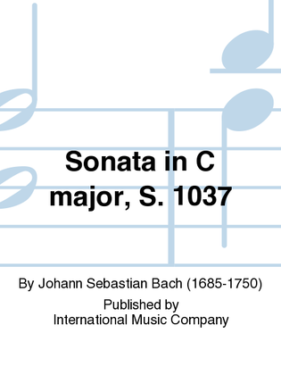 Book cover for Sonata In C Major, S. 1037