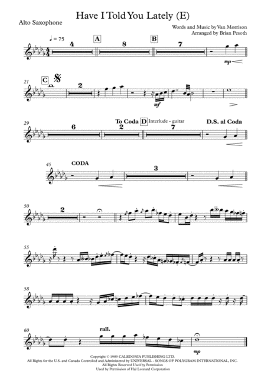 Have I Told You Lately Small Ensemble scores gallery preview page 5