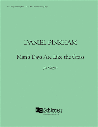 Book cover for Man's Days Are Like the Grass