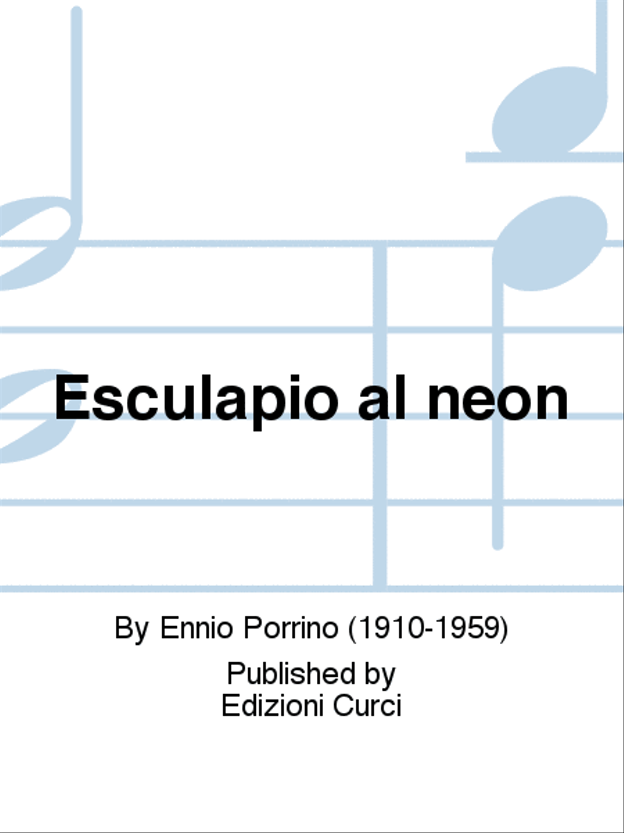 Esculapio al neon Esculapio al neon Libretti scores gallery preview page 1
