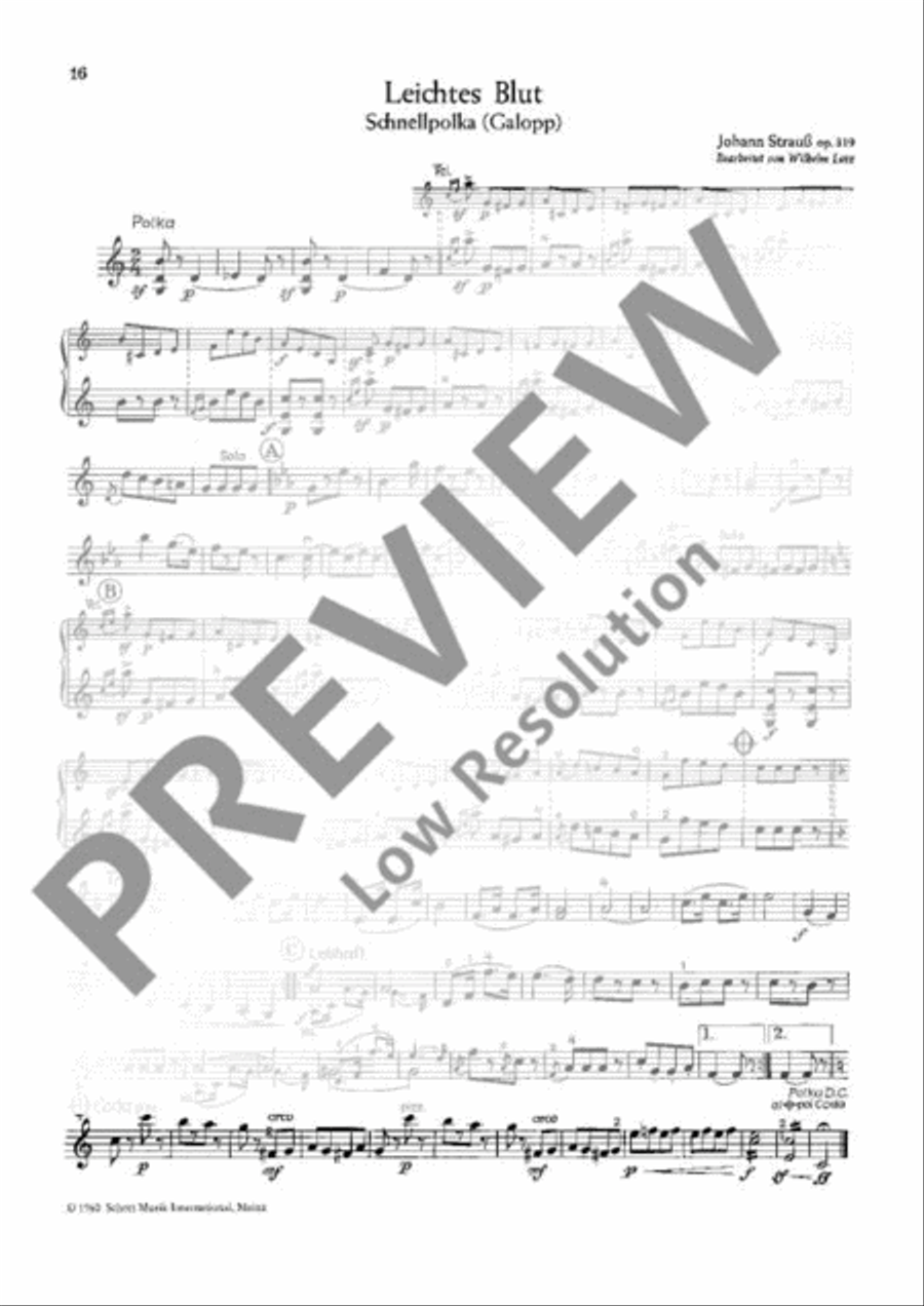 Unterhaltungskonzert Unterhaltungskonzert Violin scores gallery preview page 17