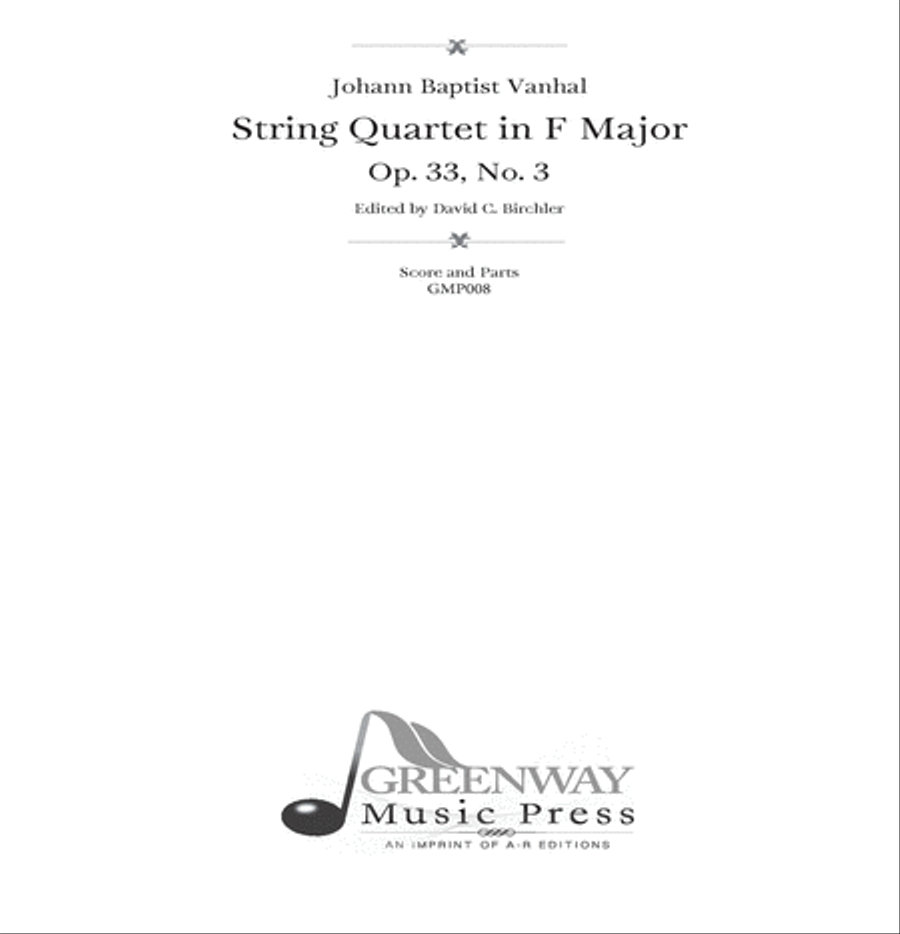 String Quartet in F Major, Op. 33, No. 3 String Quartet scores gallery preview page 2