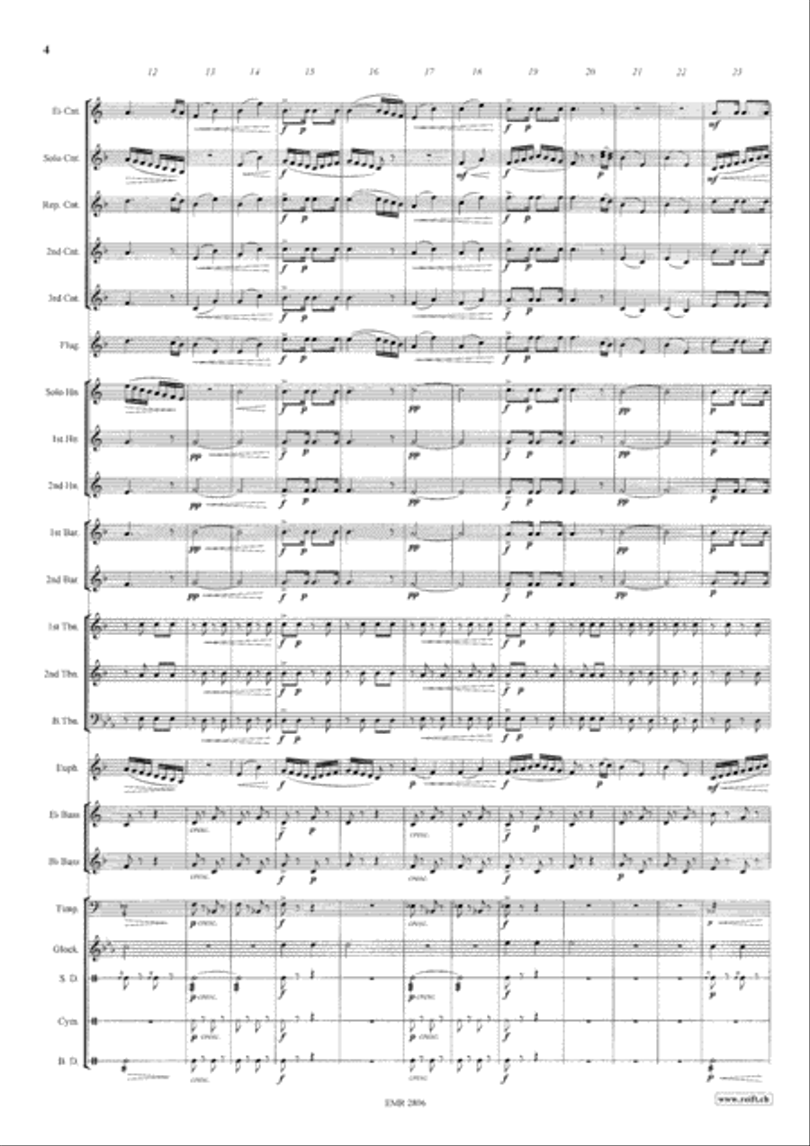 Thunder And Lightning Polka Brass Band scores gallery preview page 5