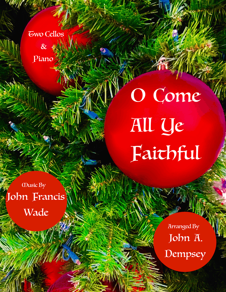 O Come All Ye Faithful (Trio for Two Cellos and Piano) String Duet scores gallery preview page 1