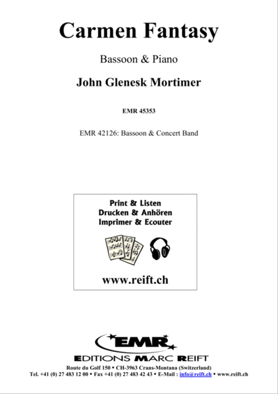 Carmen Fantasy Carmen Fantasy Bassoon Solo scores gallery preview page 2