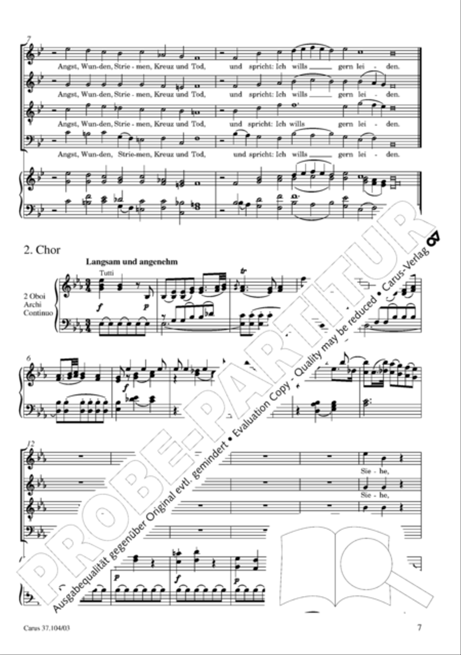 Ein Lammlein geht und tragt die Schuld 4-Part scores gallery preview page 8