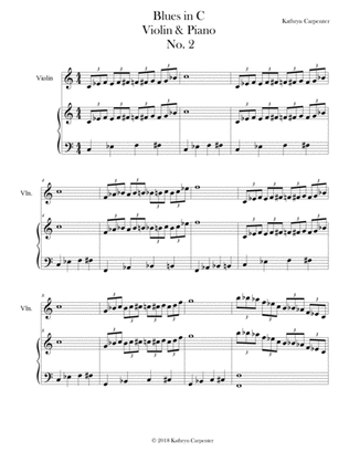 Blues in C minor No. 2 (Piano & Violin)