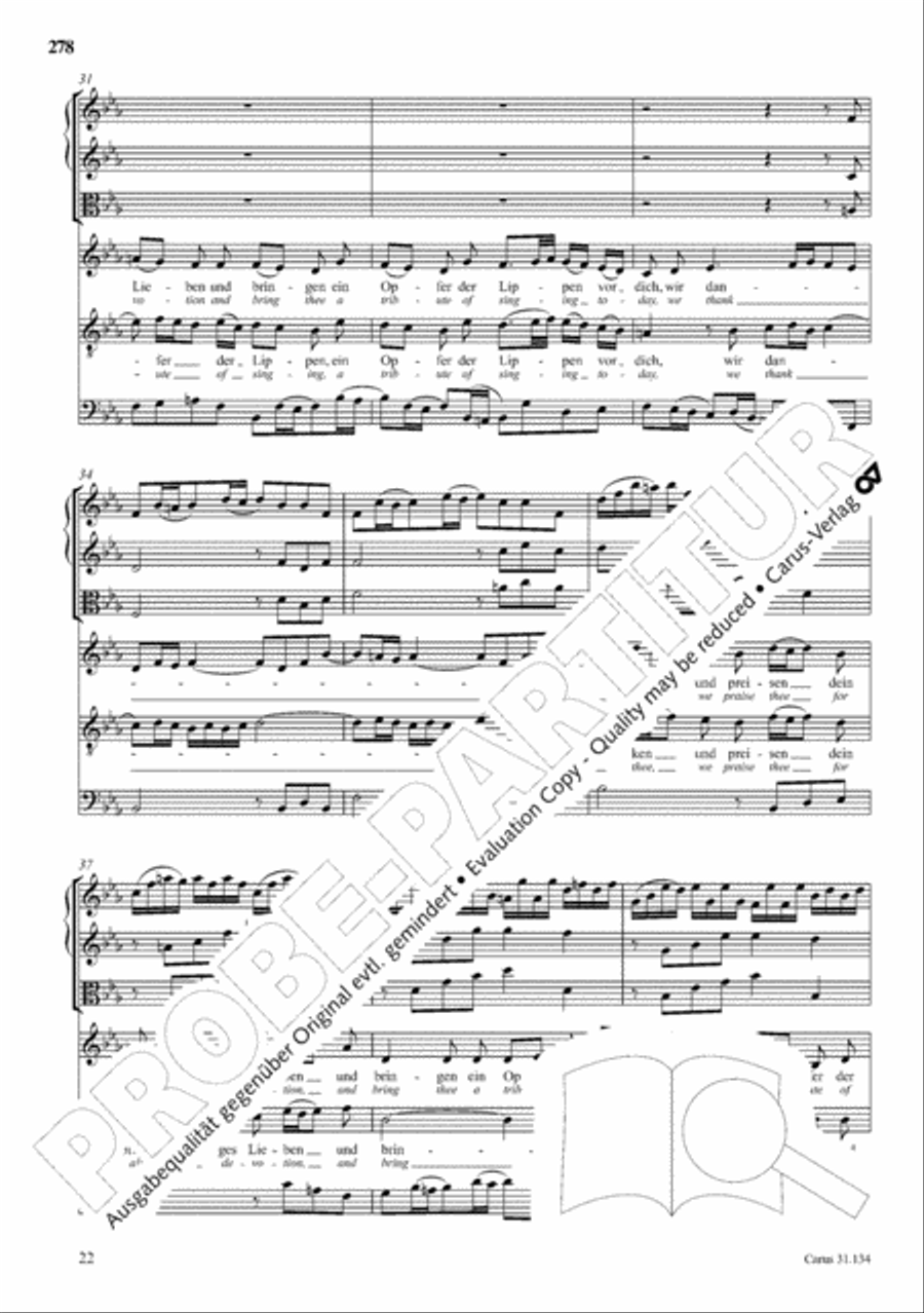 The Complete Sacred Vocal Works (Das geistliche Vokalwerk) Voice scores gallery preview page 279