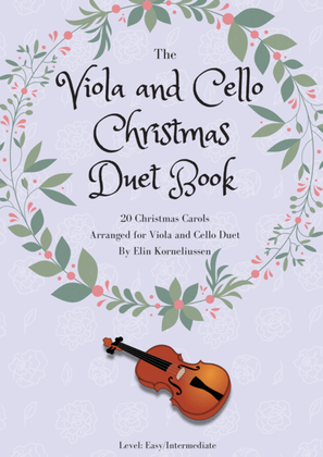 Book cover for The Christmas Duet Book - 20 Christmas Carols For Viola and Cello