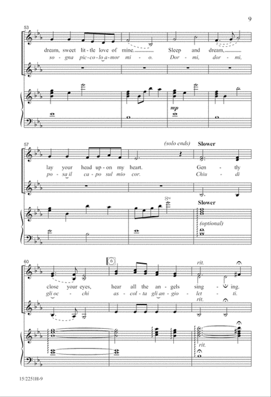 Mille Cherubini in Coro Mille Cherubini in Coro SSA scores gallery preview page 10