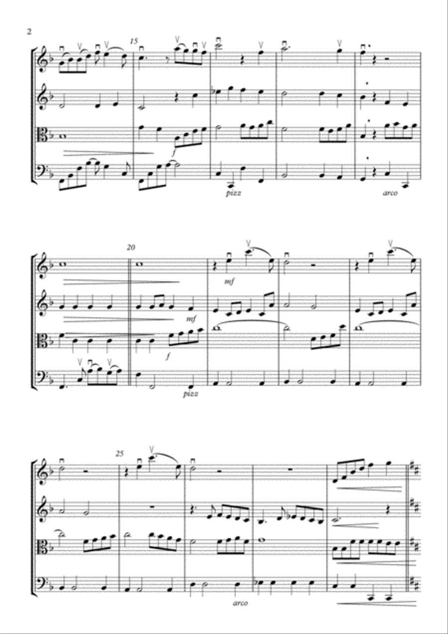 Beauty And The Beast String Quartet scores gallery preview page 4