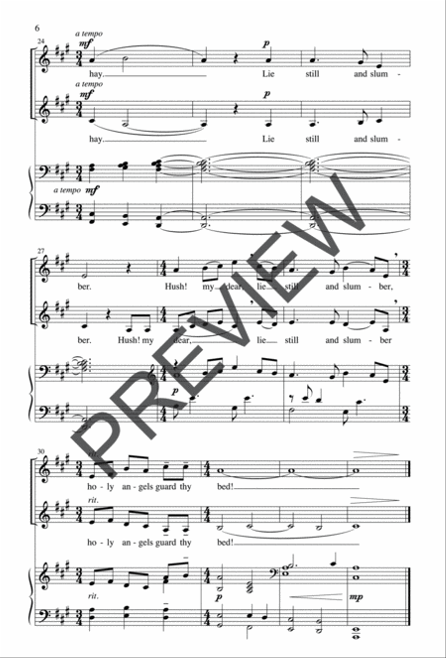 Lie Still and Slumber SA scores gallery preview page 6