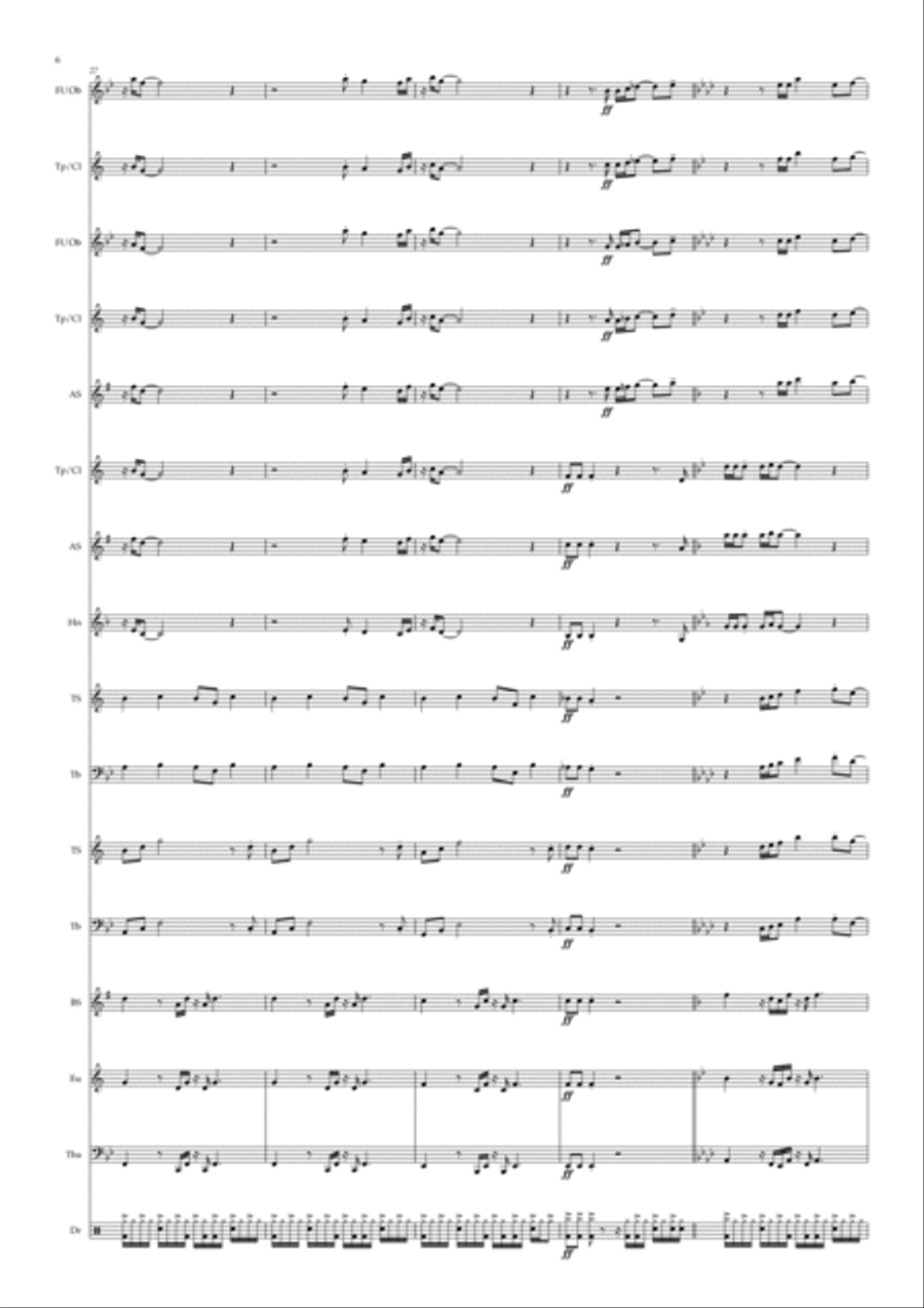It Must Have Been Love Concert Band scores gallery preview page 6