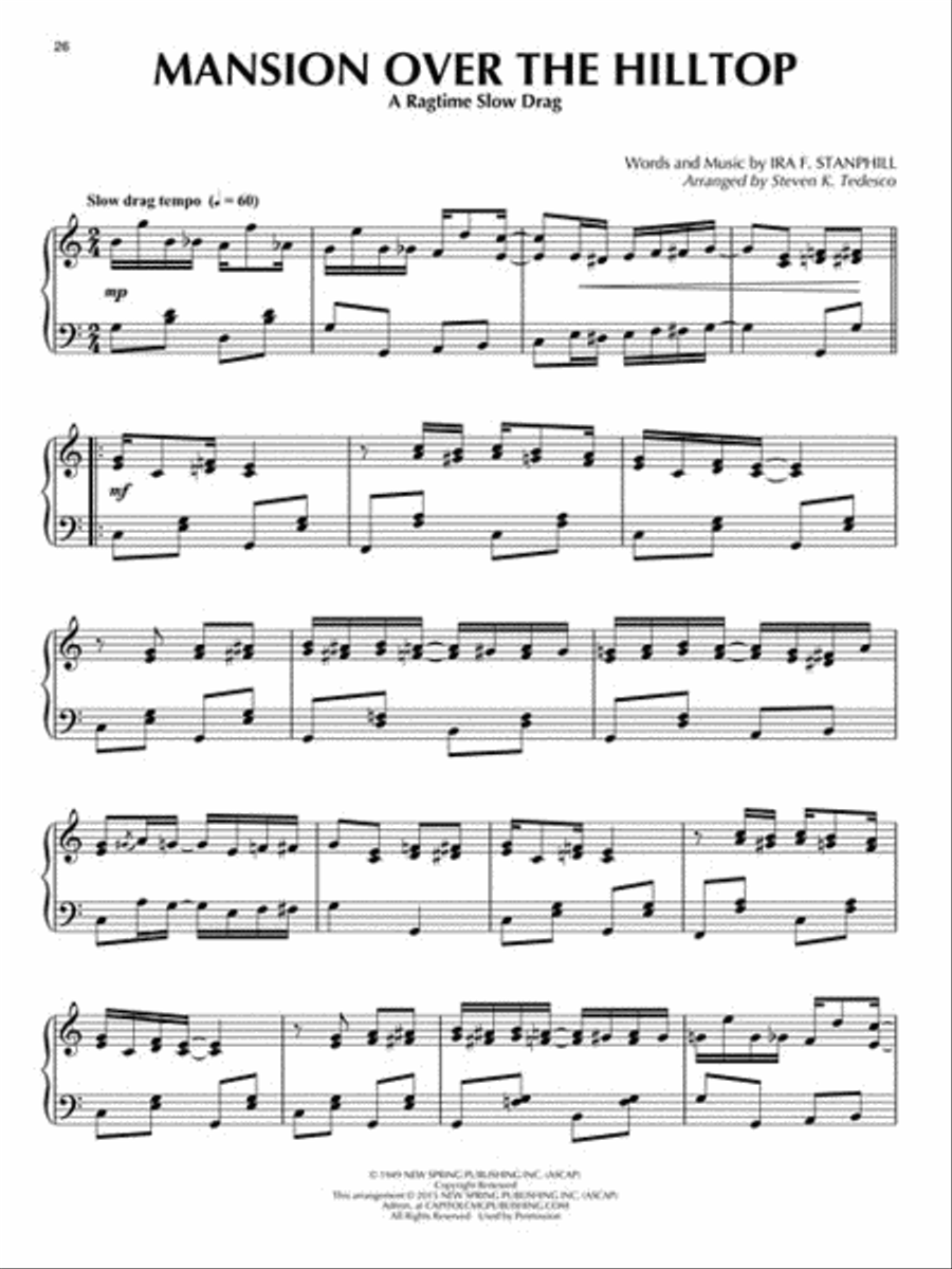 Ragtime Gospel Classics Ragtime Gospel Classics Piano Solo scores gallery preview page 4