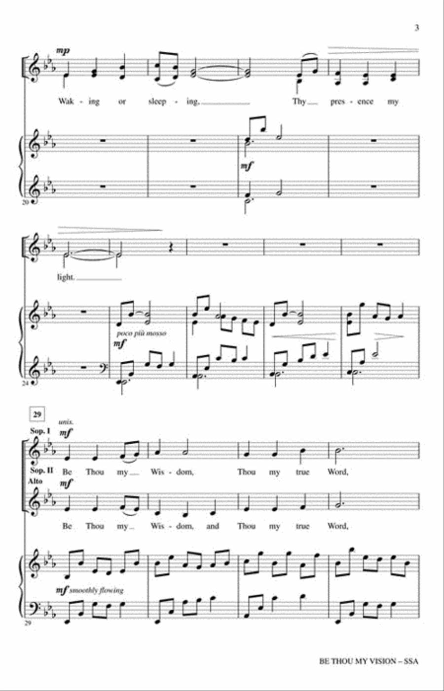 Be Thou My Vision SSA scores gallery preview page 3
