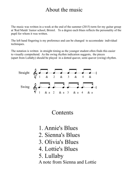 Blues and Lullaby for Classical Guitar image number null